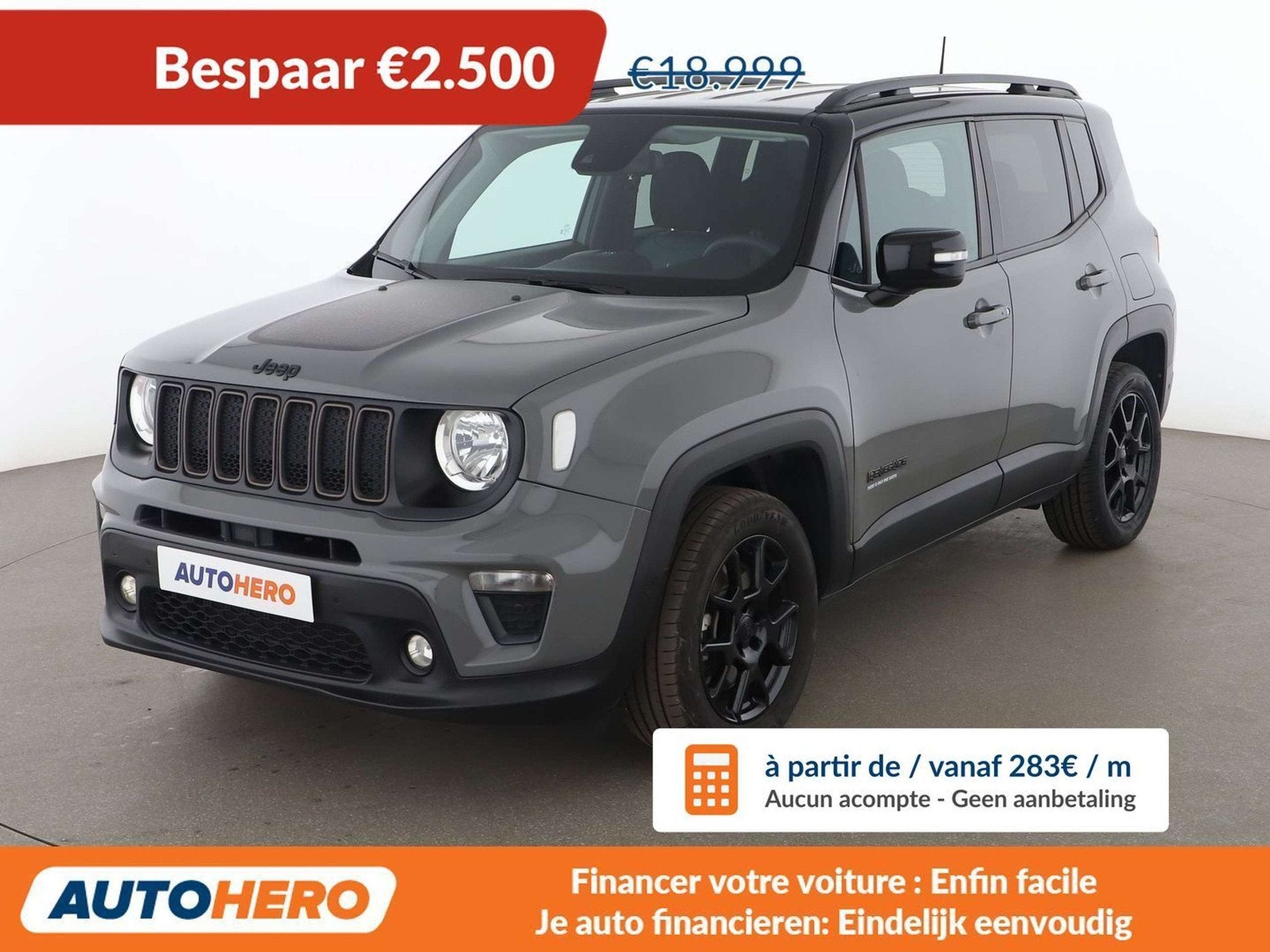Jeep Renegade 1.3 T4 4xe Plug-in Hybrid Limited (bj 2022), Auto's, Automaat, Stof, Gebruikt, 41 g/km