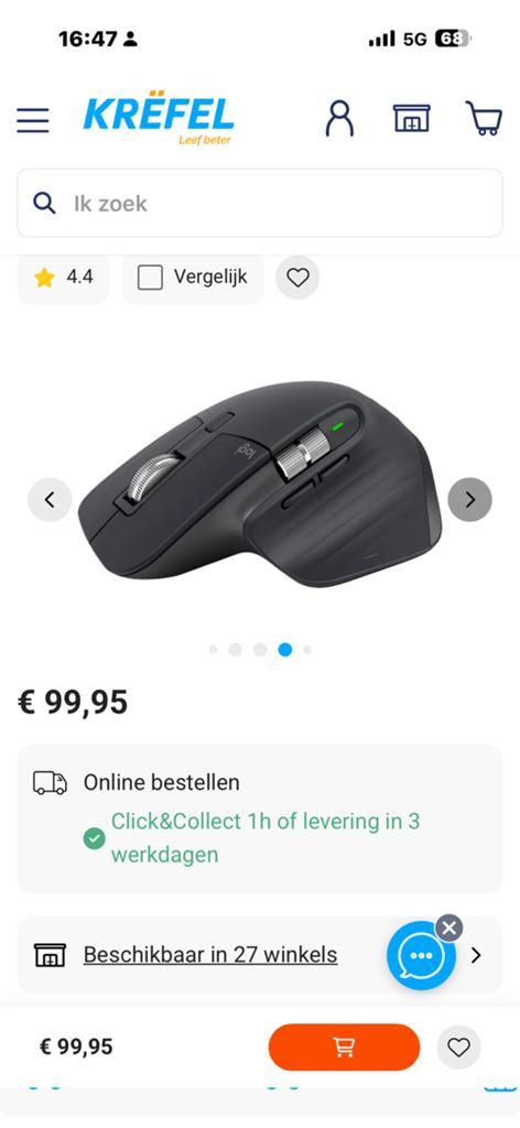 25€ muis, Computers en Software, Muizen, Ophalen, Zo goed als nieuw