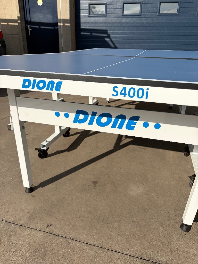 Dione S400i tafeltennistafel, Sport en Fitness, Ophalen, Zo goed als nieuw, Tafel Outdoor, Inklapbaar