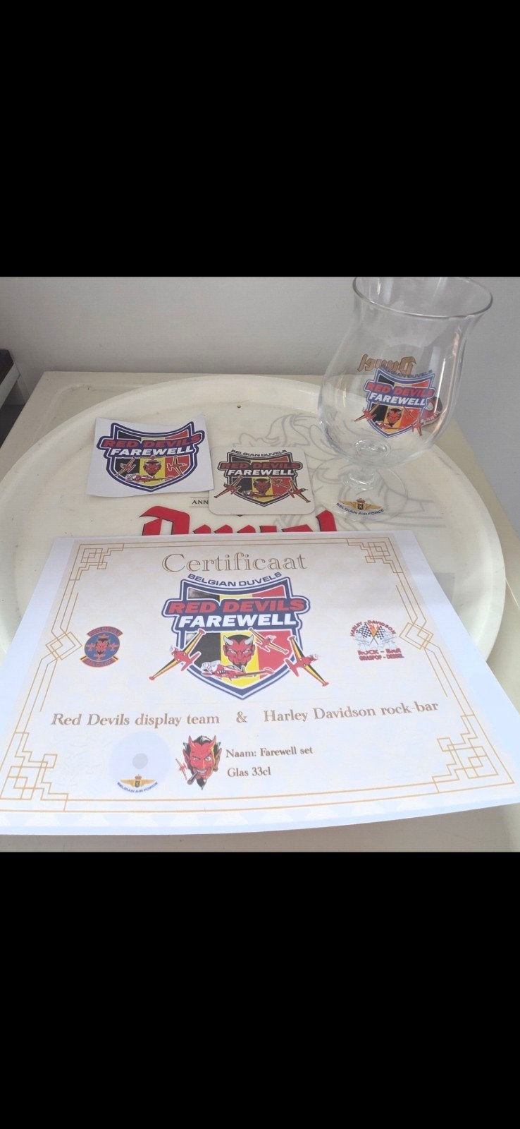 duvel glas Belgian Red Devils, Verzamelen, Ophalen of Verzenden