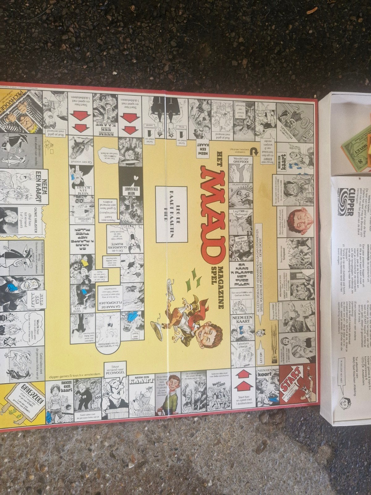 Jeu de plateau Vintage Mad Magazine de 1979 Parker Brothers, Enlèvement