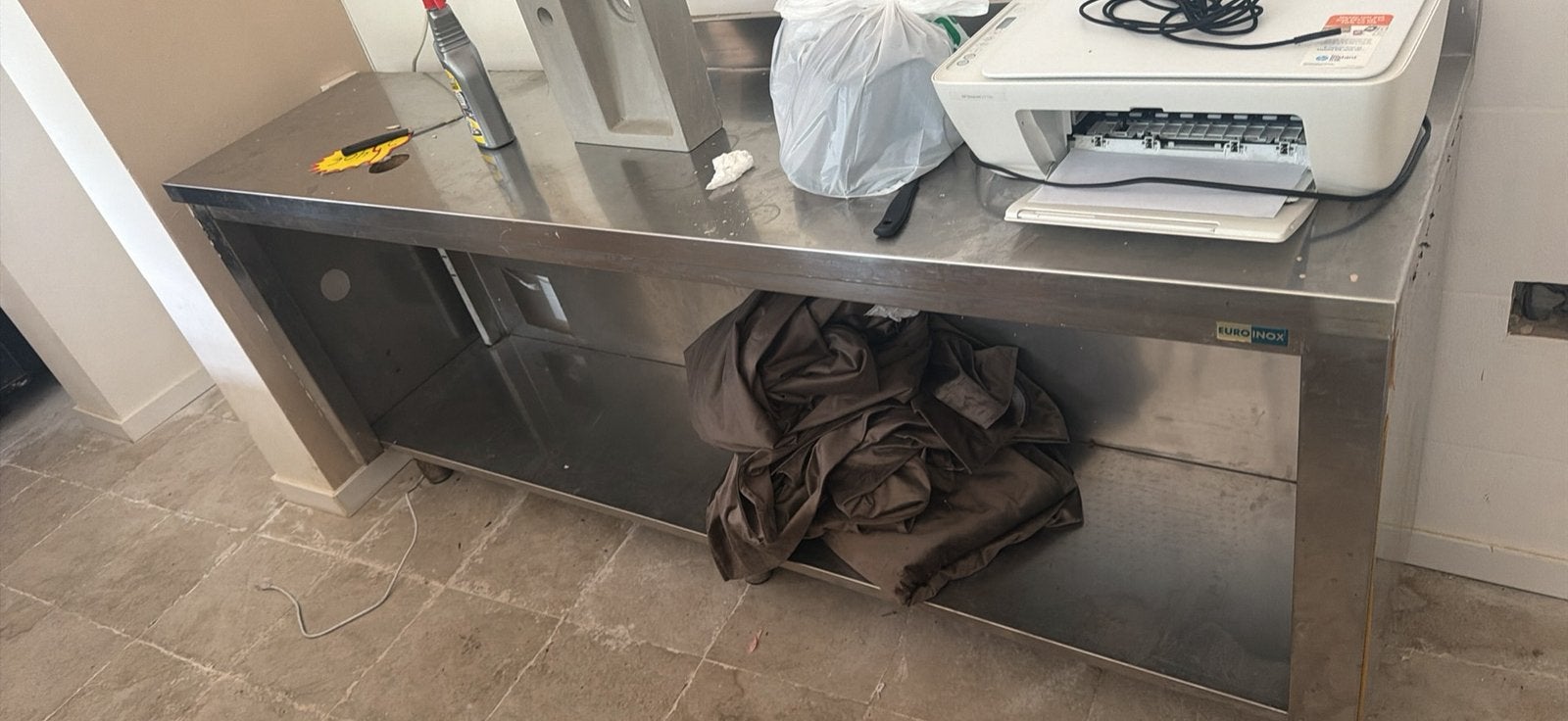 Plan de travaille en inox, Enlèvement