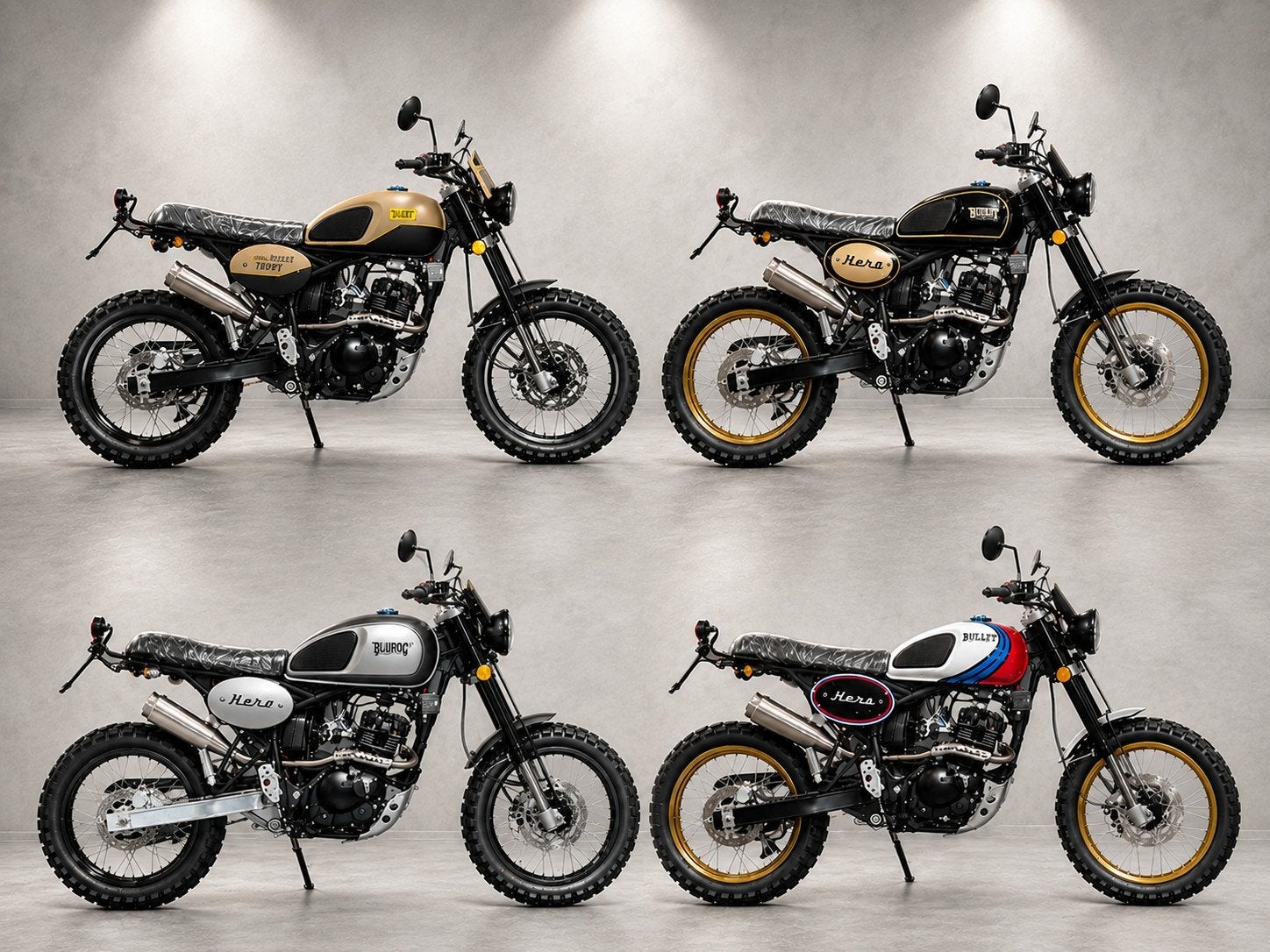 Nouveau Bullit Hero 125cc (5 couleurs différentes), Permis Moto A1 minimum, Bullit bluroc, 1 cylindre, 125 cm³