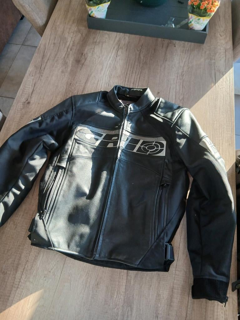 Motorjas GRID leder maat 50 nieuwstaat, Motoren, Kleding | Motorkleding, Ophalen, Dames, Jas | leer, GRID