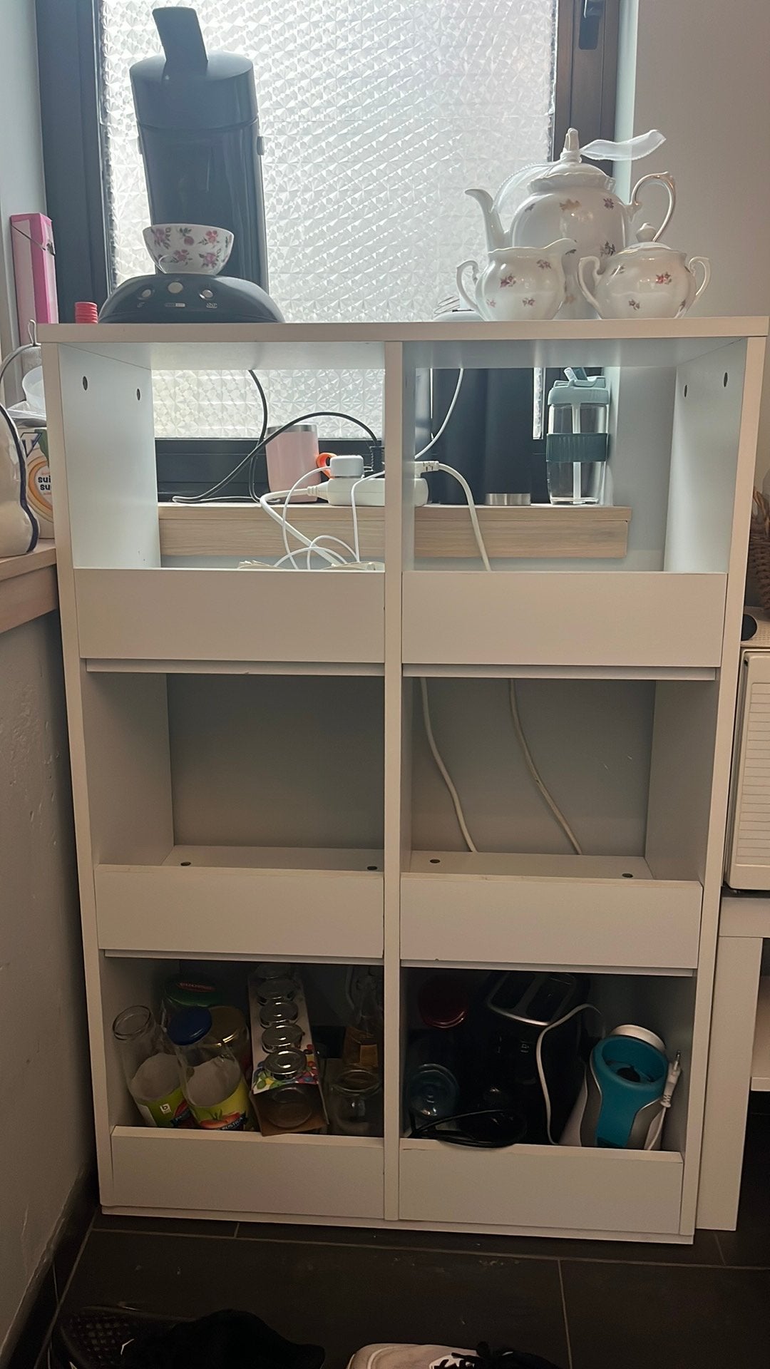 Witte kalax kast ikea, Ophalen, Zo goed als nieuw