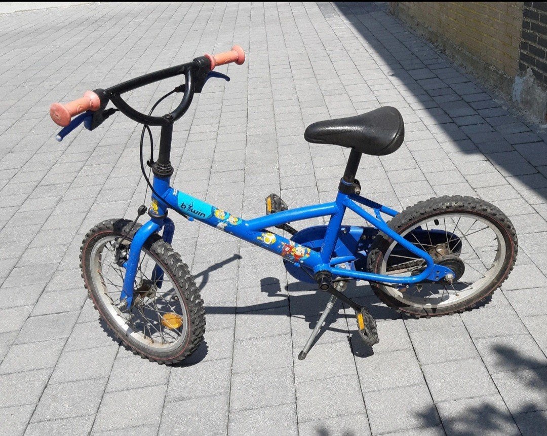 Btwin Fiets voor jongens 16inch, Fietsen en Brommers, Fietsen | Kinderfietsjes, Ophalen, Gebruikt, 16 tot 20 inch, Btwin