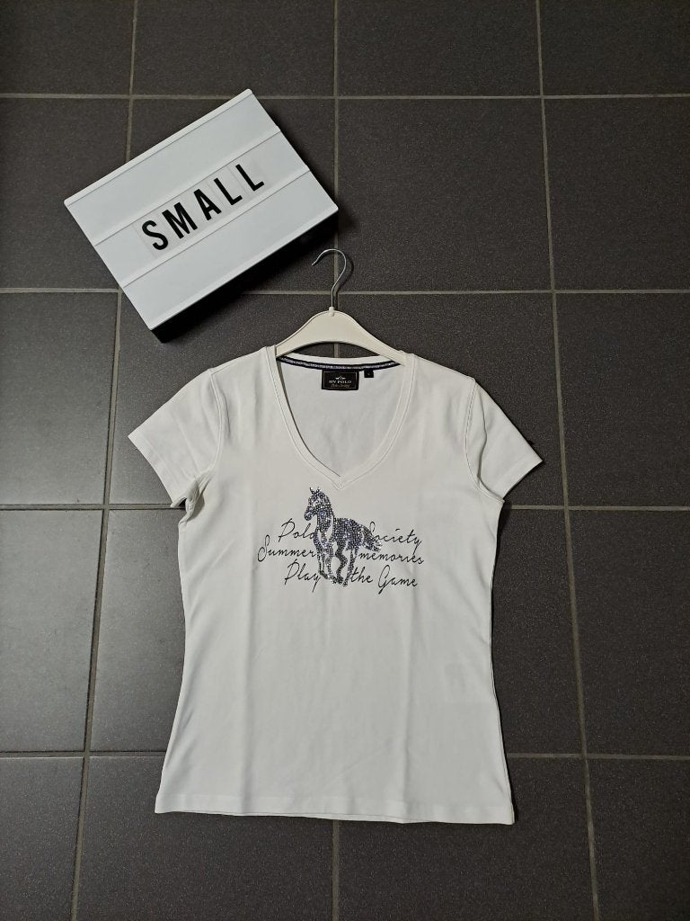 T-shirt HV Polo, Dieren en Toebehoren, Ophalen, Zo goed als nieuw, Wit, Bovenkleding