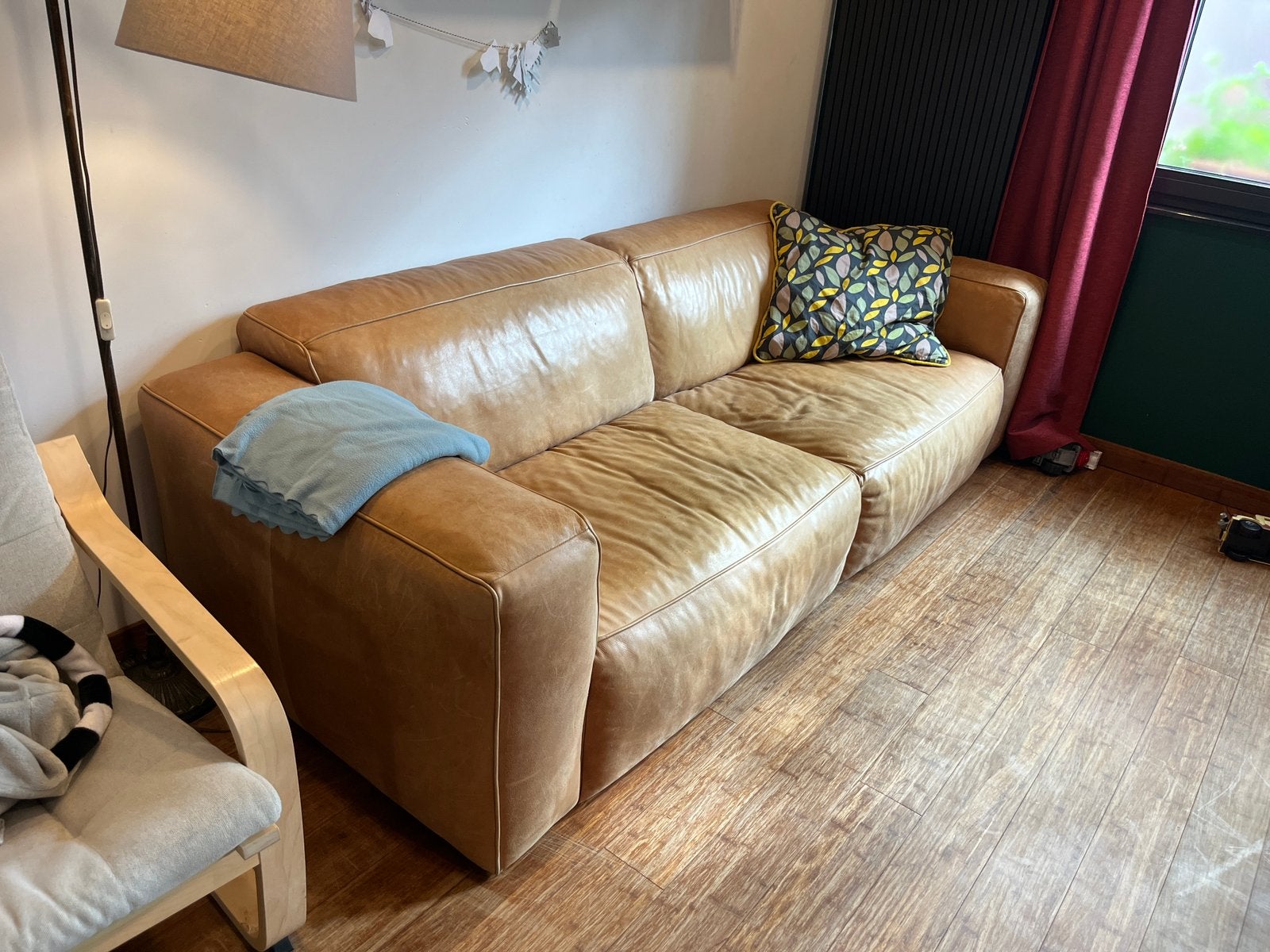 Lederen zetel Topinterieur, 250 à 300 cm, Banc droit, Enlèvement, Utilisé