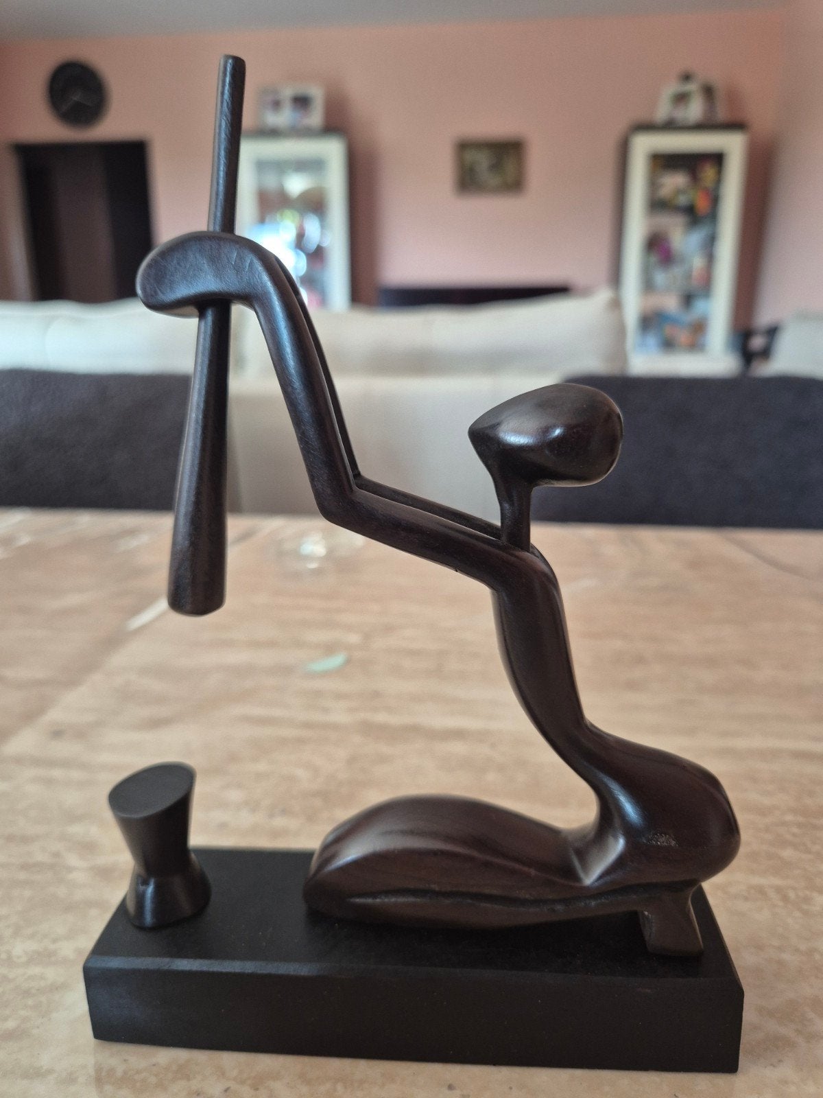 statuette en ébène de l'Afrique de l'ouest, Enlèvement ou Envoi, Afrique, Femme