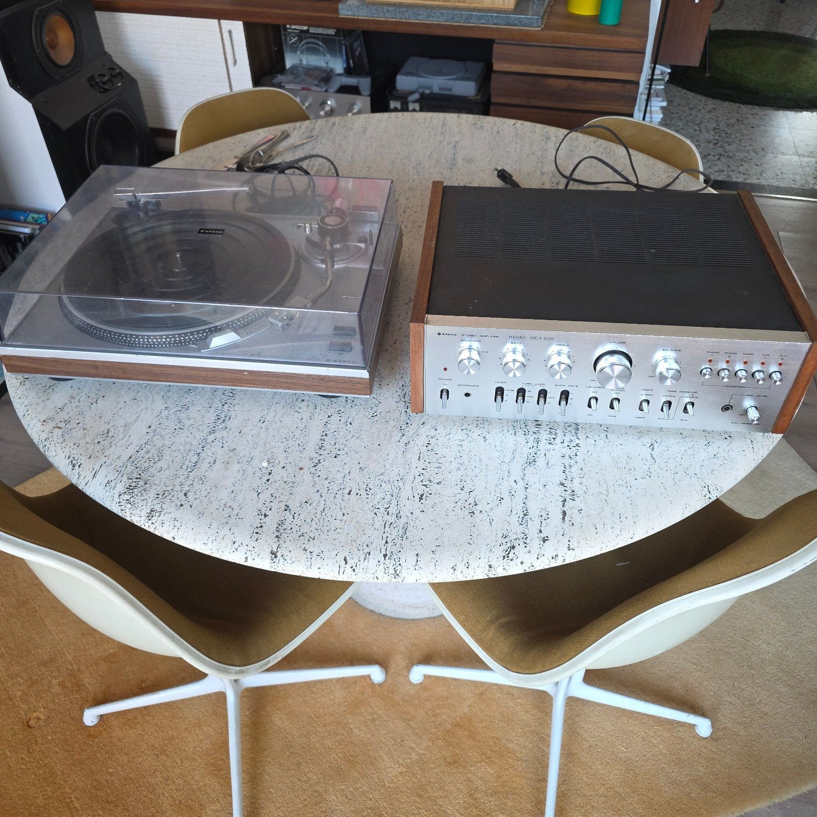 Sanyo ampli model dca 650 et platine tp 1010 um vintage, Enlèvement