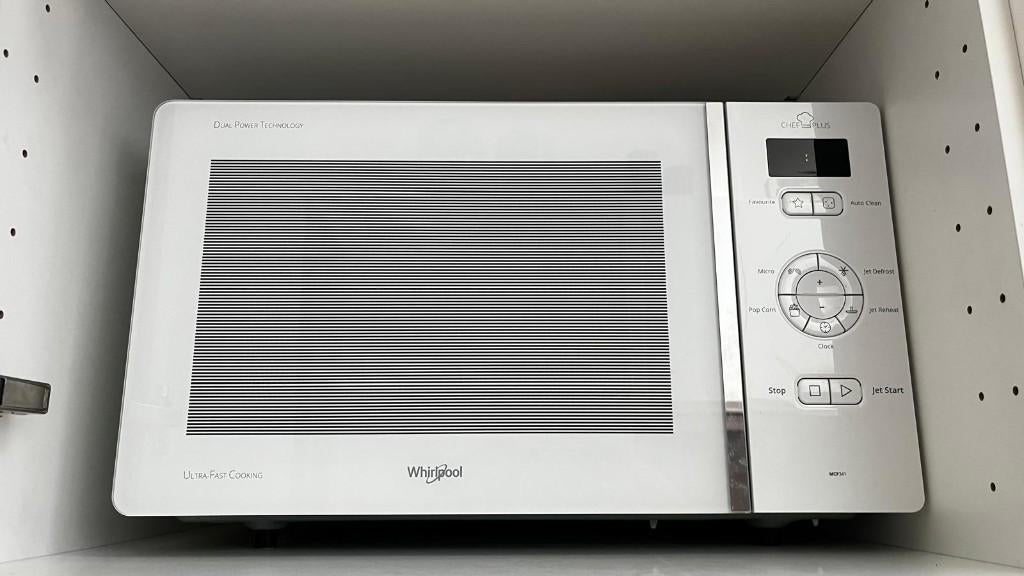 Microgolf - Whirlpool - MCP 341, Elektronische apparatuur, Microgolfovens, Zo goed als nieuw, Vrijstaand, Microgolfoven, 45 tot 60 cm