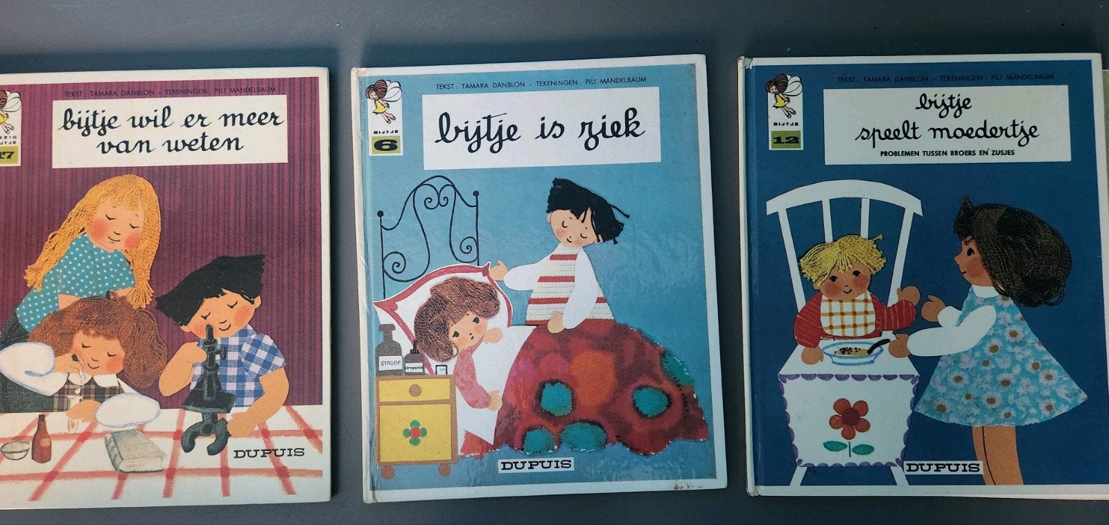 3 vintage Bezig Bijtje boeken - Dupuis - Tamara Danblon, Boeken, Ophalen, Gelezen