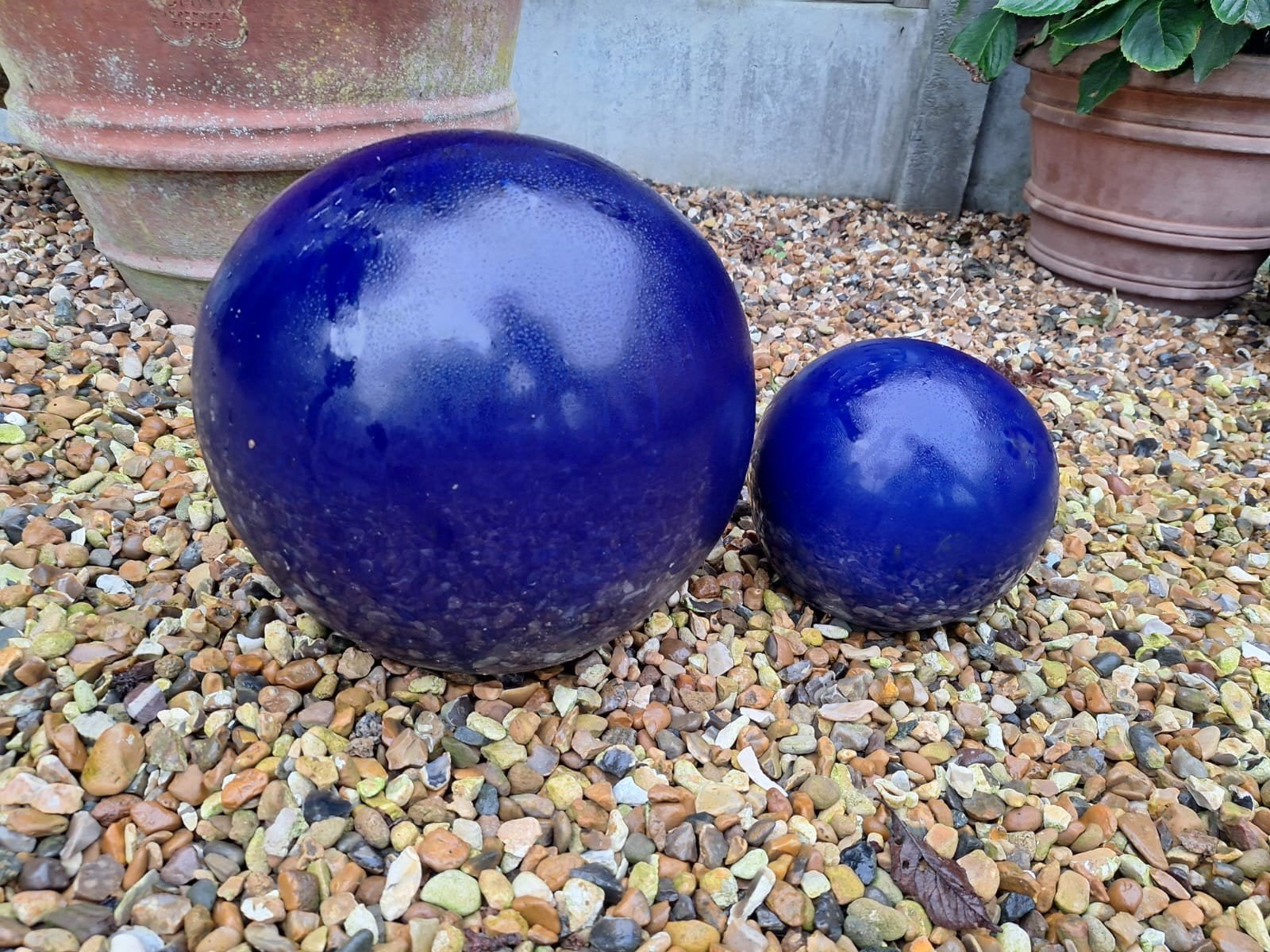 GERESERVEERD Koppel terracotta bollen, Tuin en Terras, Ophalen