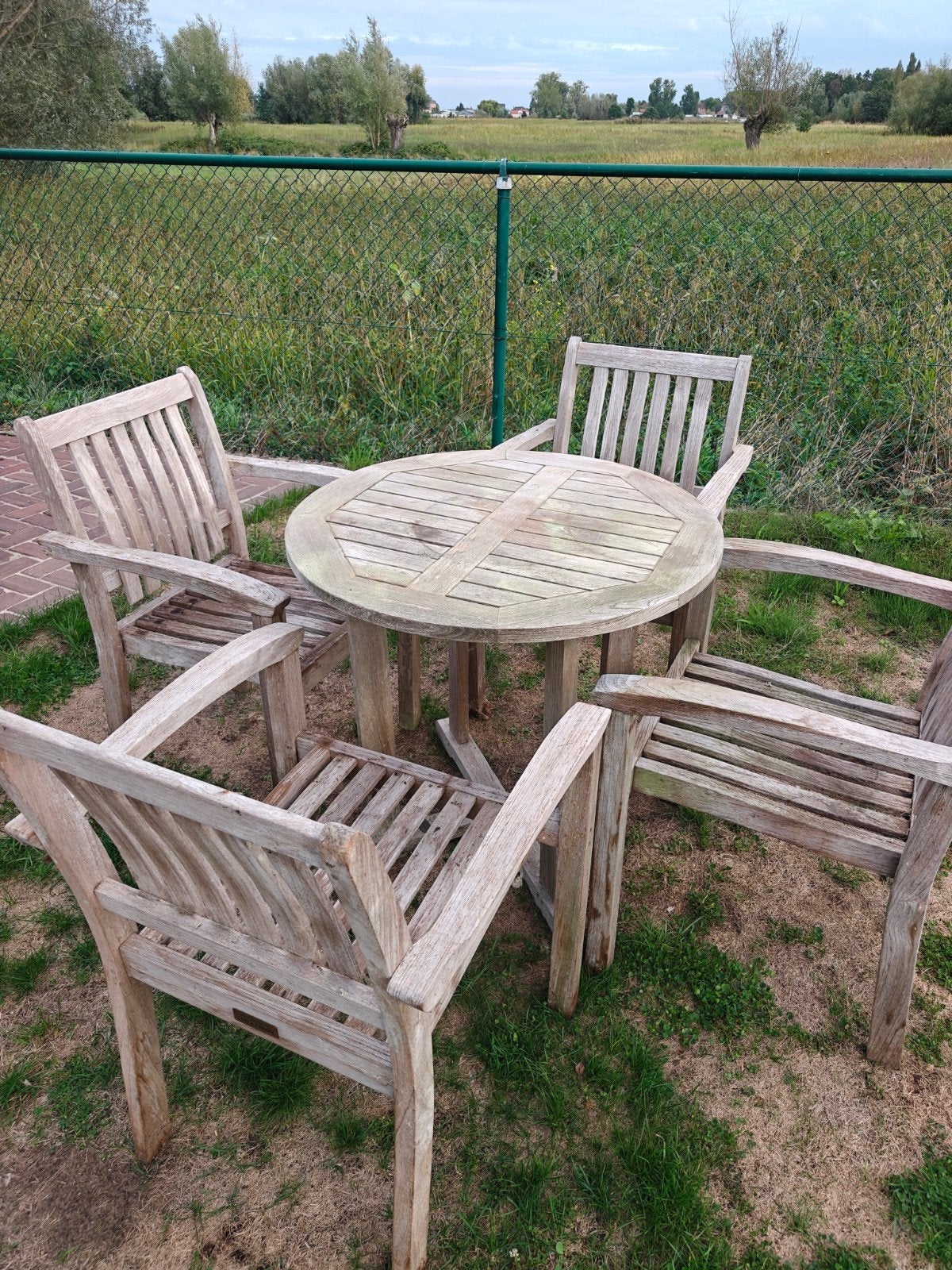 teak houten tuinmeubelen, Tuin en Terras, Ophalen, Gebruikt, Hardhout