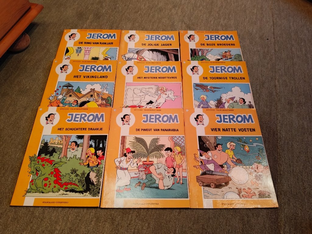 Verzameling Jerom strips gele reeks - 18 stuks, Boeken, Meerdere stripboeken, Ophalen of Verzenden, Gelezen, Willy Vandersteen