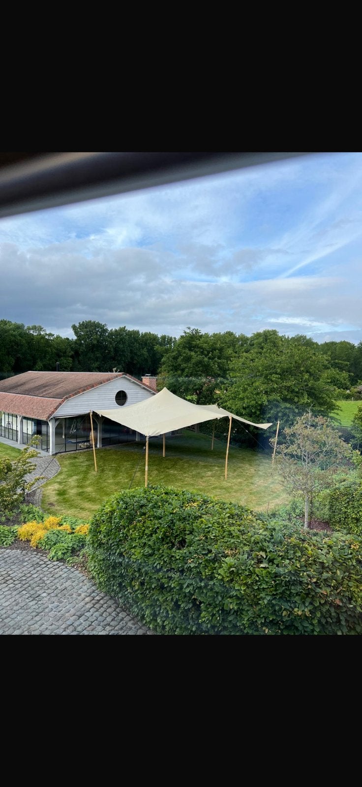 Stretch tent, Pliable, Comme neuf, Enlèvement, 6 mètres ou plus