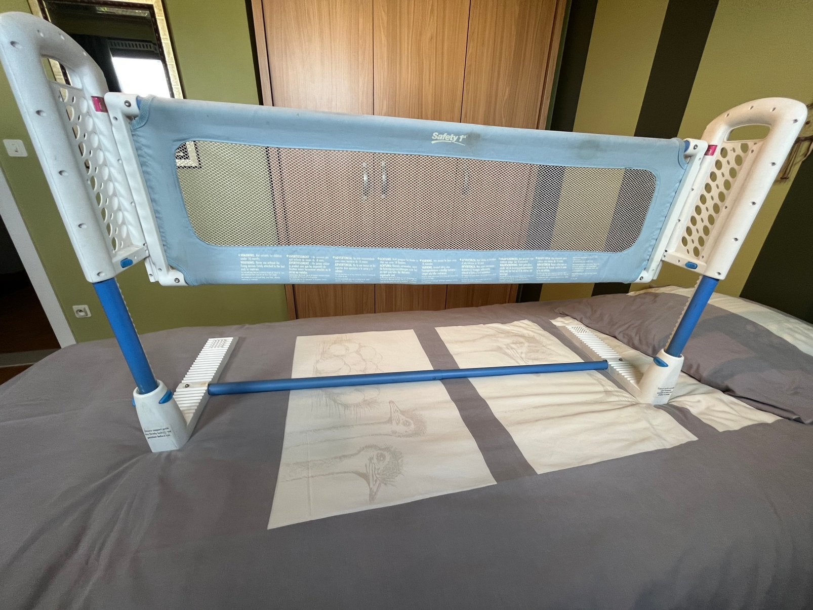 Bedhekje / bedrand, Kinderen en Baby's, Kinderkamer | Bedden, Ophalen, Gebruikt, Minder dan 140 cm, Minder dan 70 cm