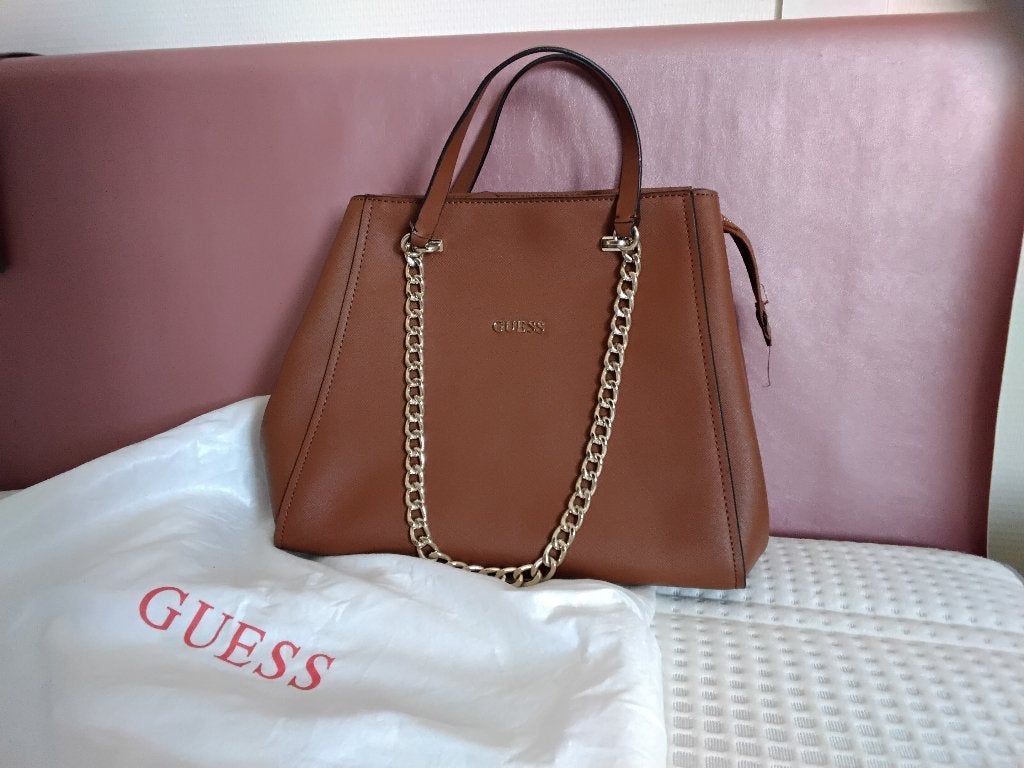 Handtas Guess, Ophalen, Zo goed als nieuw, Bruin, Handtas