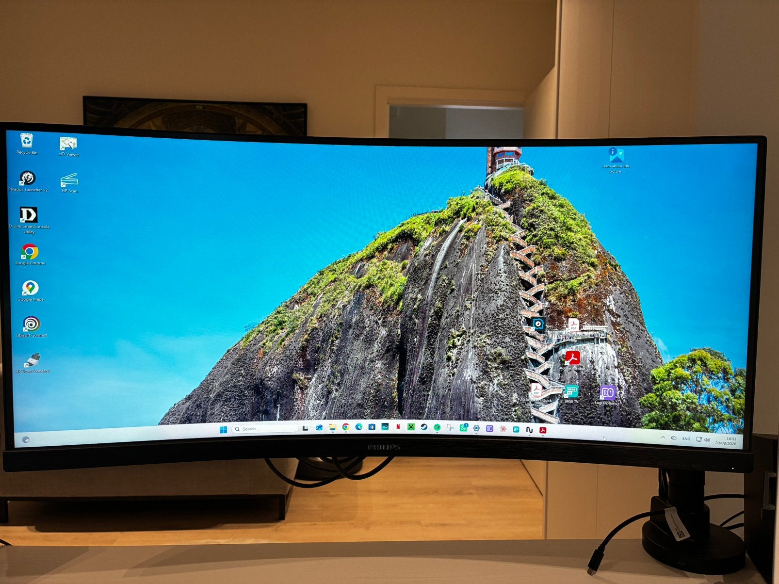 Philips 346E2CUAE/00 34 inch curved Quad HD 100Hz VA 4ms, Gaming, Philips, 3 tot 5 ms, VA