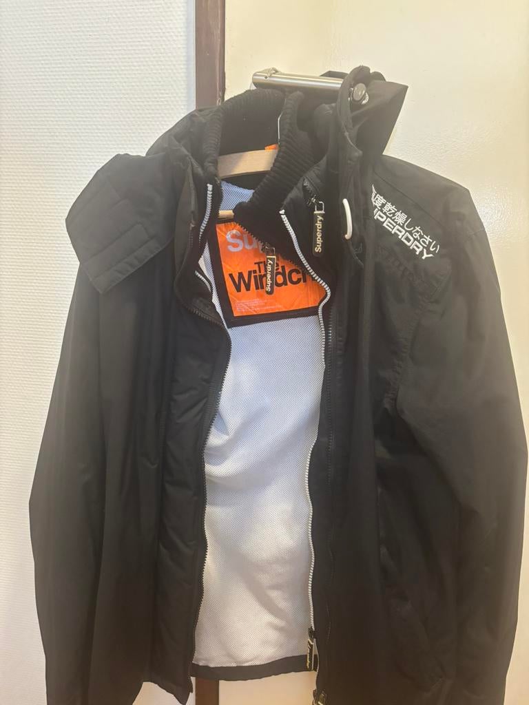 Superdry-jack, Ophalen, Nieuw, Maat 48/50 (M), Zwart