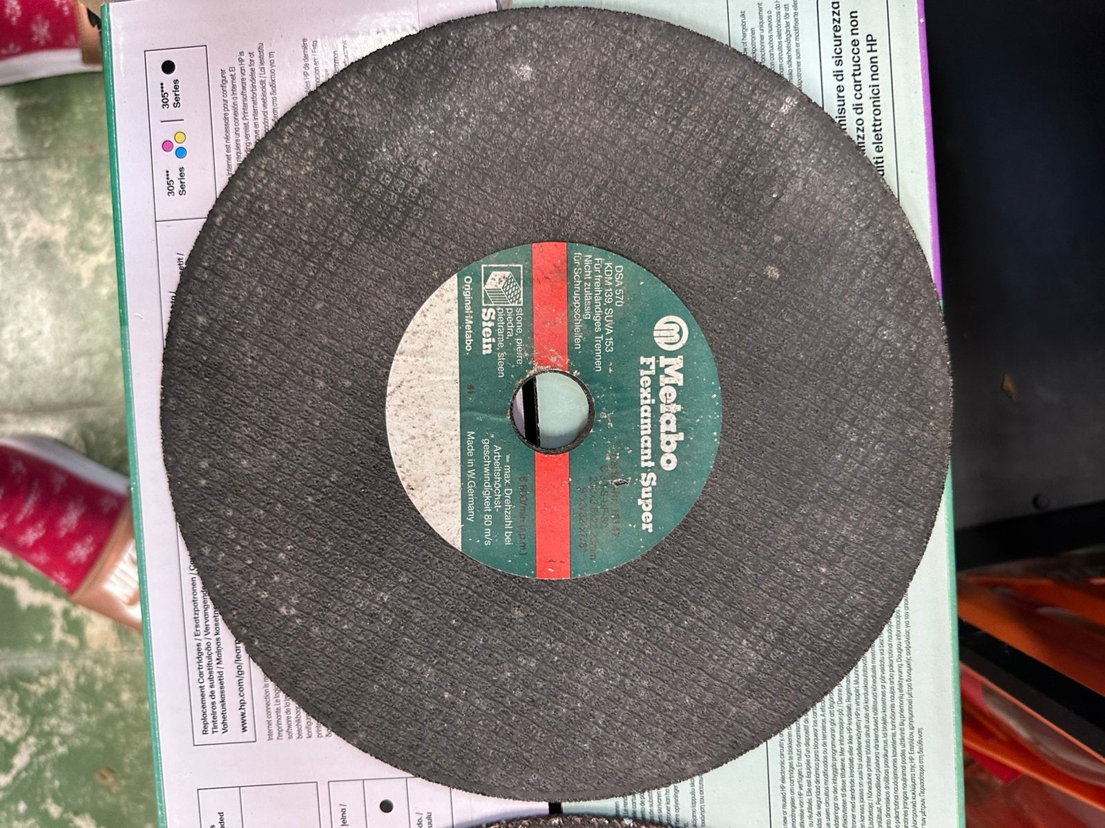 Partij 230mm diamant zaagbladen & slijpschijven – 4 stuks, Ophalen of Verzenden, Zo goed als nieuw