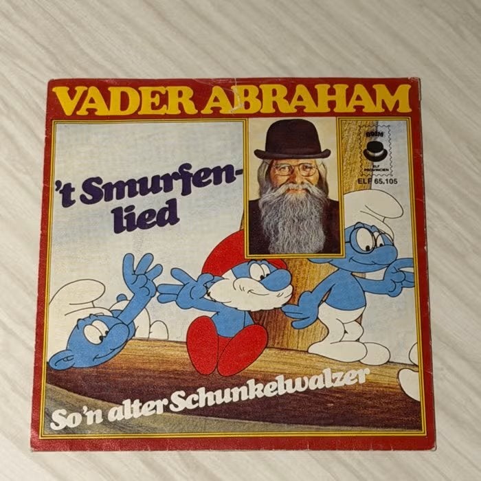 Vader Abraham - 't Smurfenlied vinyl single, Cd's en Dvd's, Ophalen of Verzenden, Gebruikt, 7 inch