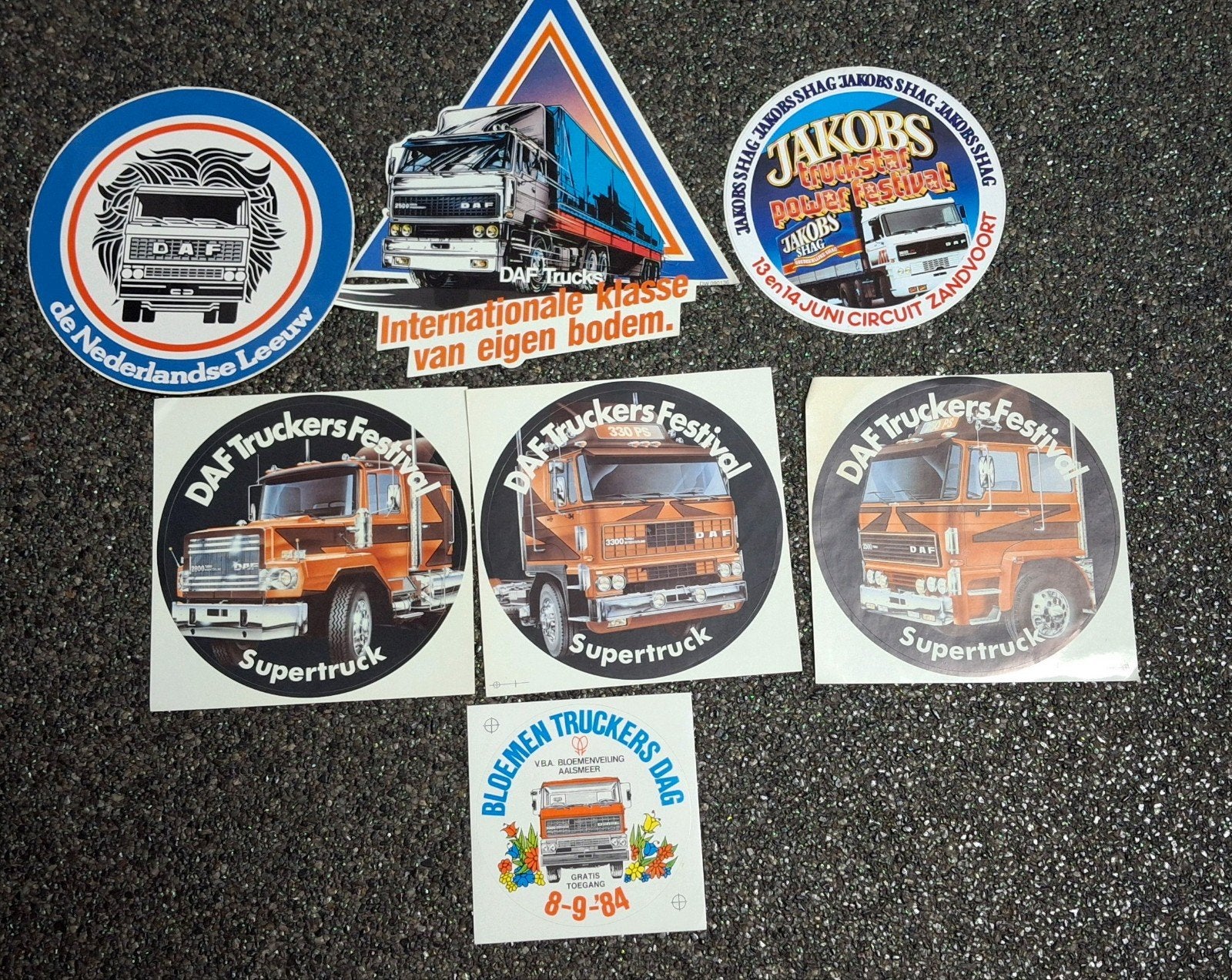 Lot grote stickers truck vrachtwagen  DAF, Ophalen of Verzenden, Zo goed als nieuw, Auto of Motor