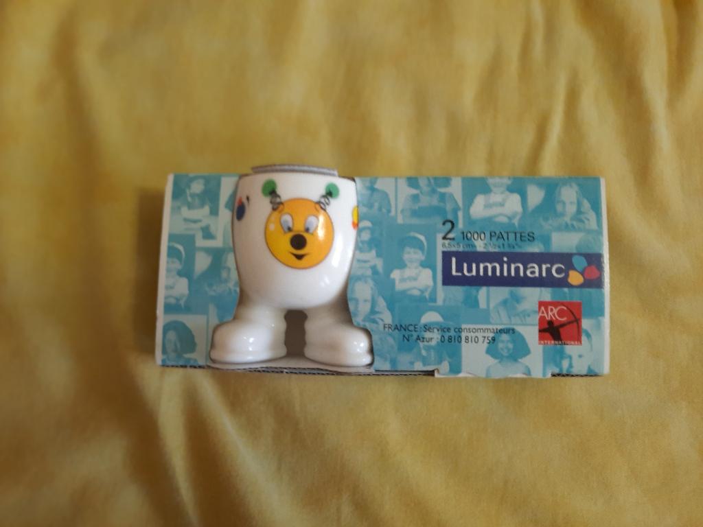 nieuw set van 2 sterke mooie siereierdopjes Luminarc 2x2st, Ophalen of Verzenden, Nieuw