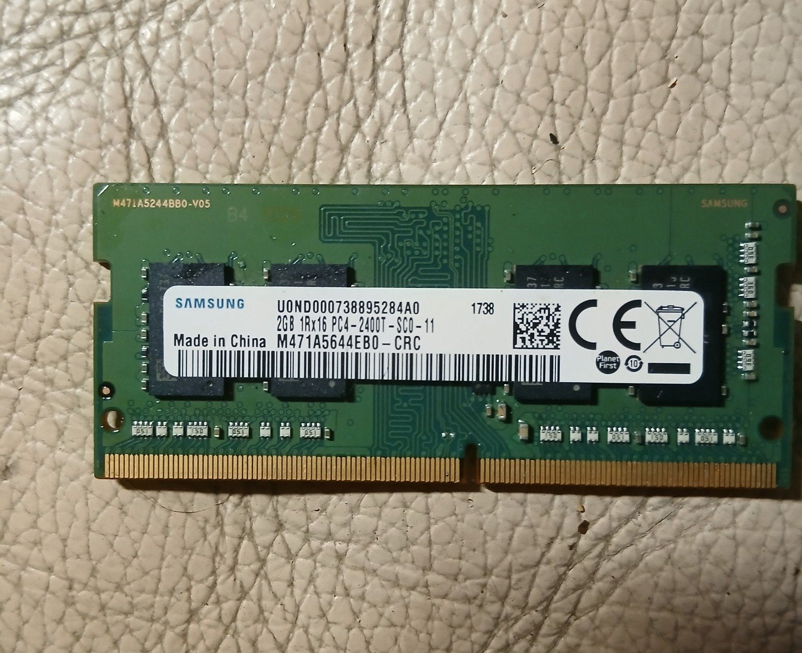 Tablette 2 Go de RAM DDR4 de Samsung, Informatique & Logiciels, Enlèvement ou Envoi, DDR4, Comme neuf, 2 GB