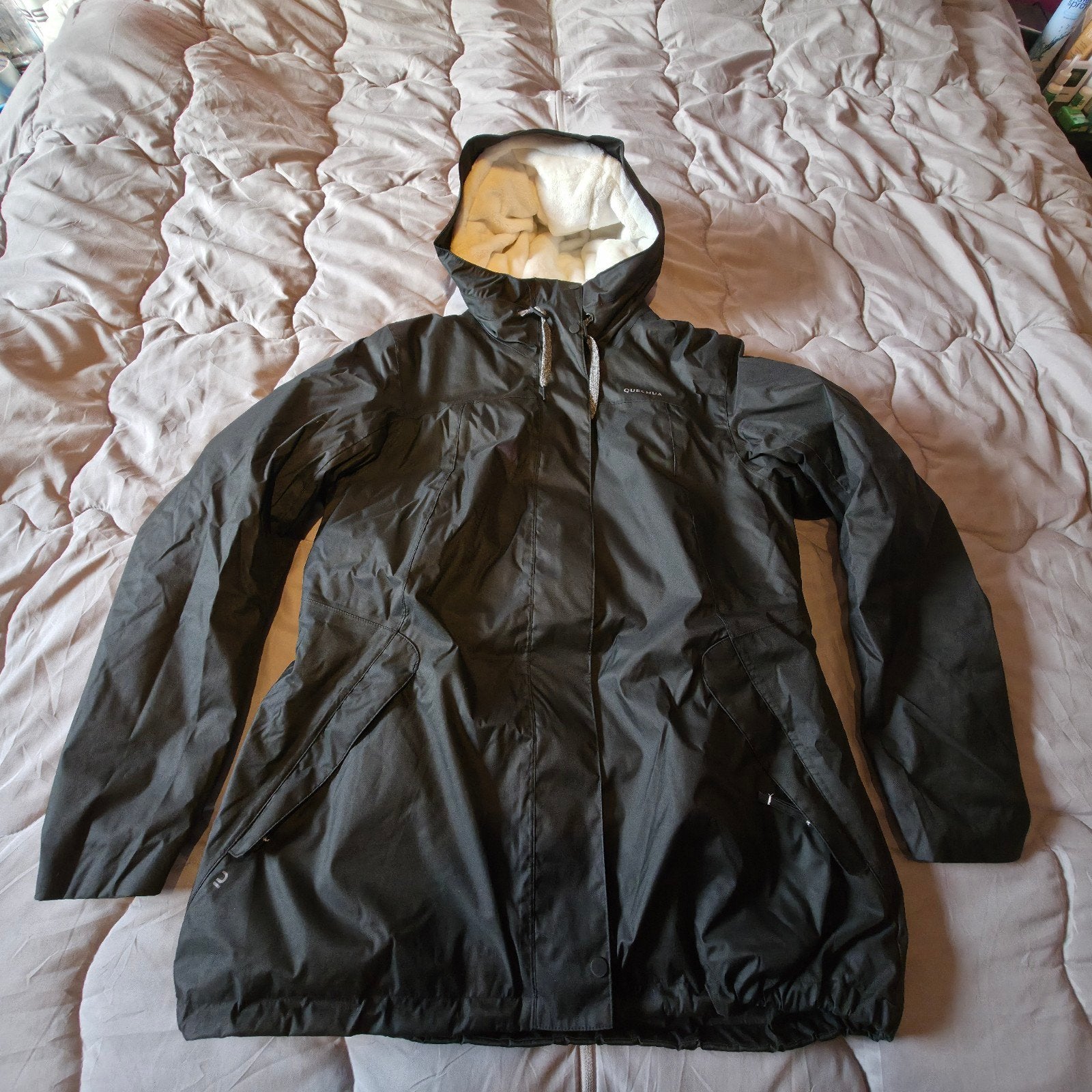 warme damesjas maat L, Kleding | Dames, Zwart, Maat 42/44 (L), Ophalen of Verzenden, Zo goed als nieuw