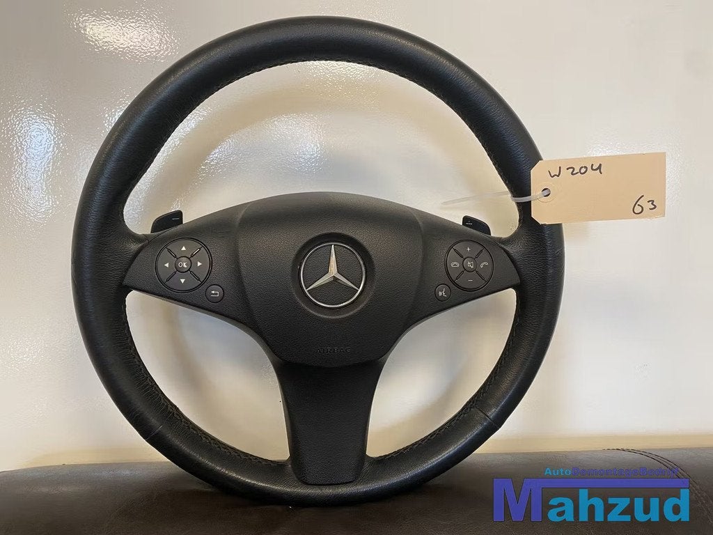 MERCEDES W204 C-KLASSE Leer stuurwiel stuur airbag flipper, Gebruikt, Mercedes-Benz AG, Mercedes-Benz, Mercedesstrasse 120
70372  Stuttgart, DE