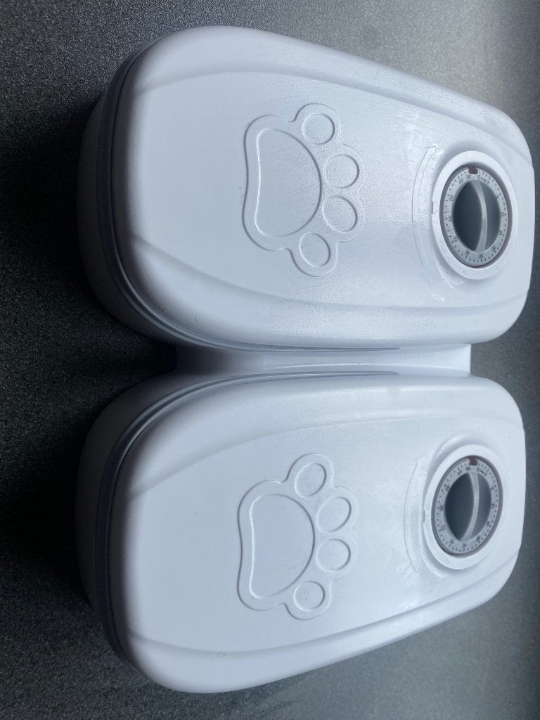 Dubbele automatische voederbak, Animaux & Accessoires, Nourriture & Bols pour chiens, Comme neuf, Automatiquement, Enlèvement