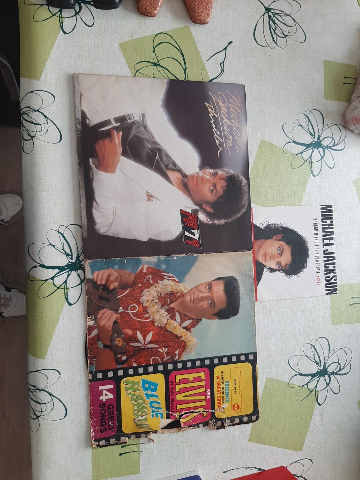 3 vinyl Platen 2 van michael Jackson en 1 van elvis presley, Cd's en Dvd's, Vinyl | Hiphop en Rap, Beschermende buitenhoes, Ophalen