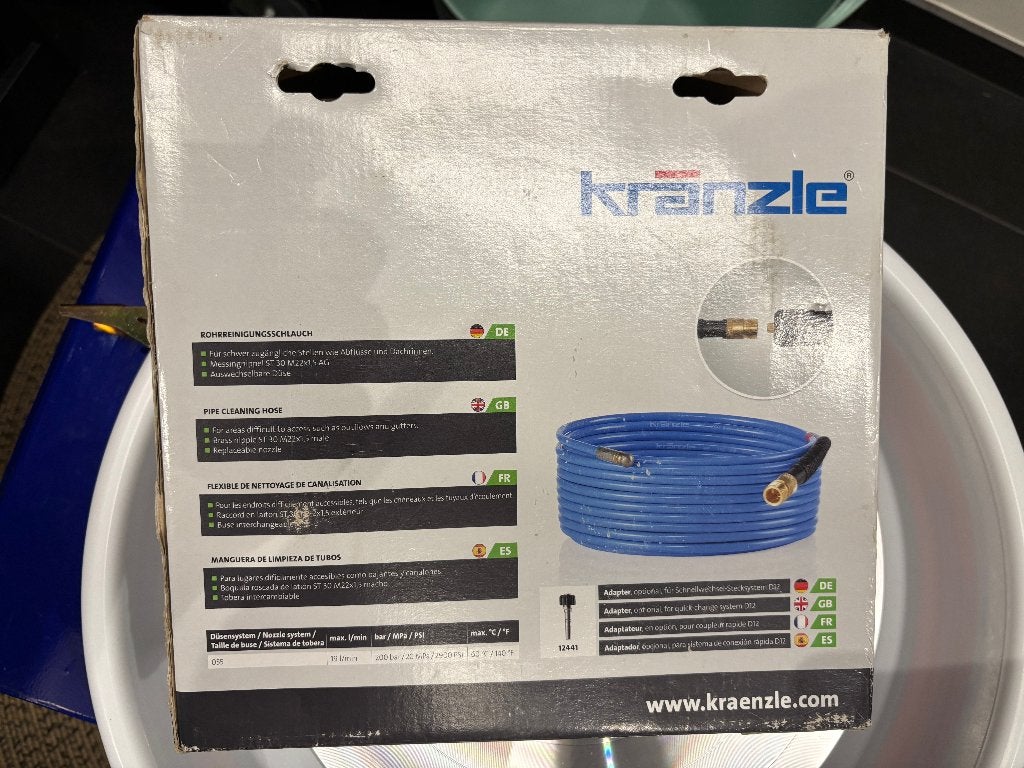 Rat d'égout Kranzle 22 mm nouveau 25 mm, Jardin & Terrasse, Nettoyeurs haute pression, Enlèvement ou Envoi, Neuf