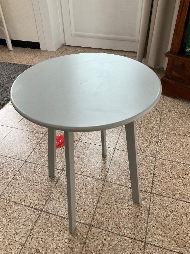 Petite table d’appoint en métal (démontable) neuve, Maison & Meubles, Rond, Moins de 55 cm, Enlèvement, Métal ou Aluminium