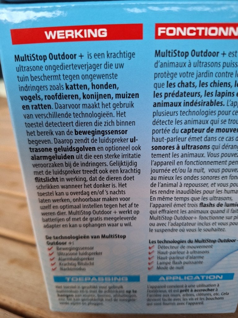 Ultrasone dierenverjager, Animaux & Accessoires, Volatiles | Accessoires, Enlèvement, Comme neuf, Autres types