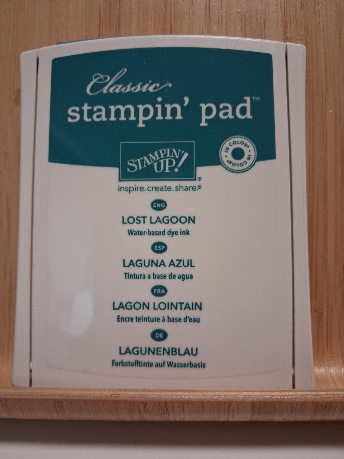 Stampin Up - inktflesje + stempelkussen Lost Lagoon, Hobby en Vrije tijd, Stempelen, Ophalen