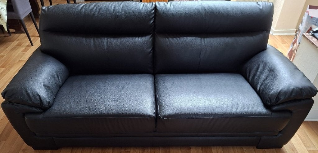 Fauteuil 2 places noire, Maison & Meubles, Fauteuils, Enlèvement, Comme neuf