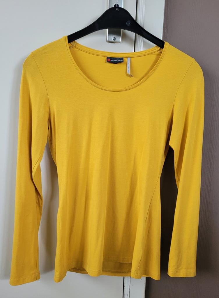 Fel gele t-shirt merk Street One, 40...als nieuw, Kleding | Dames, T-shirts, Maat 38/40 (M), Ophalen of Verzenden