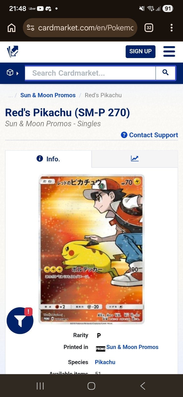Psa 10 reds pikachu te koop/te ruil, Ophalen of Verzenden