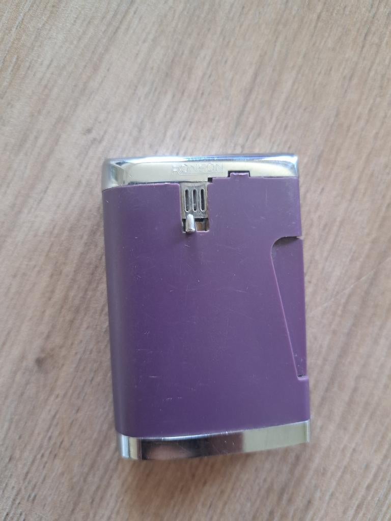 Vintage Ronson Varaflame Comet Aansteker Paars, Enlèvement ou Envoi, Briquet