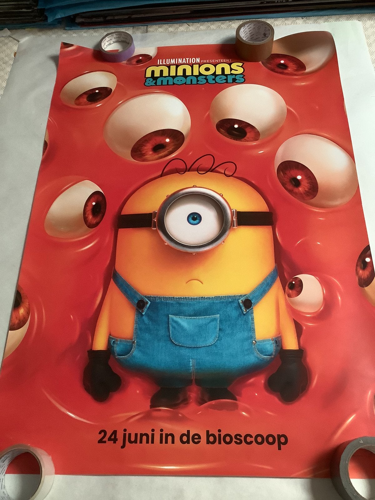 MINION   filmposter   70-100 cm, Ophalen of Verzenden, Zo goed als nieuw