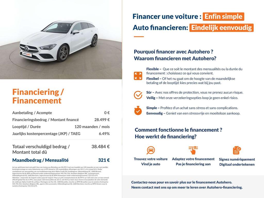 Mercedes-Benz CLA-Klasse 180 CLA 180 d Shooting Brake AMG Li, Auto's, Mercedes-Benz, CLA, Gebruikt, 116 pk, Wit