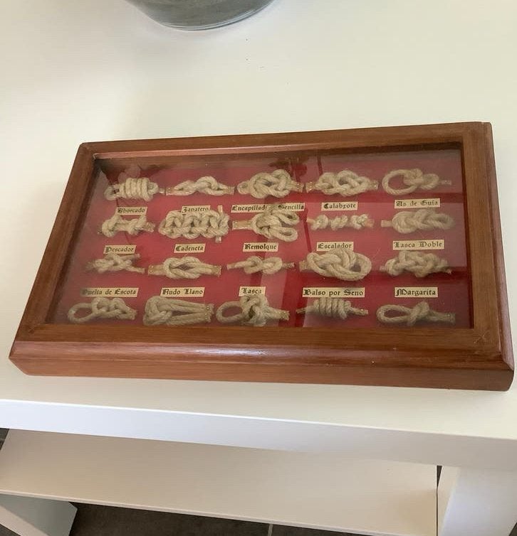 Kader met scheepsknopen, Verzamelen, Ophalen, Gebruikt