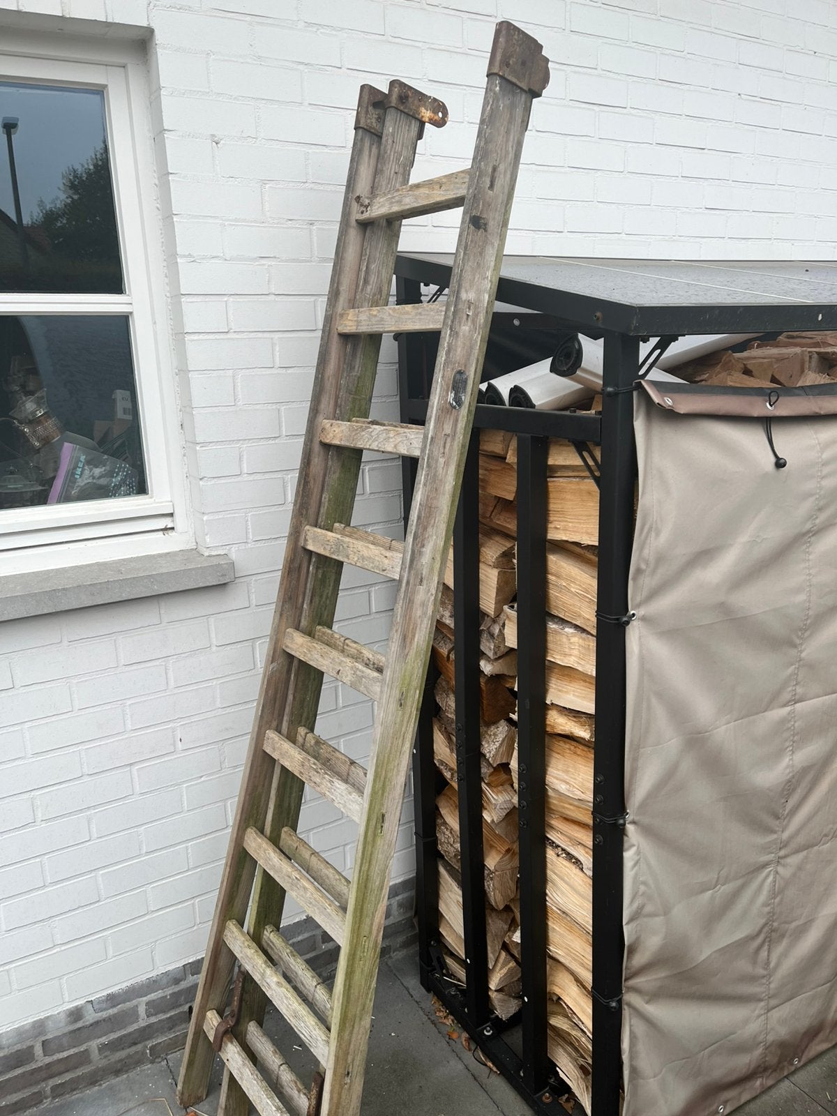 Houten lader zeer decoratief Gratis, Doe-het-zelf en Bouw, Ophalen, Zo goed als nieuw