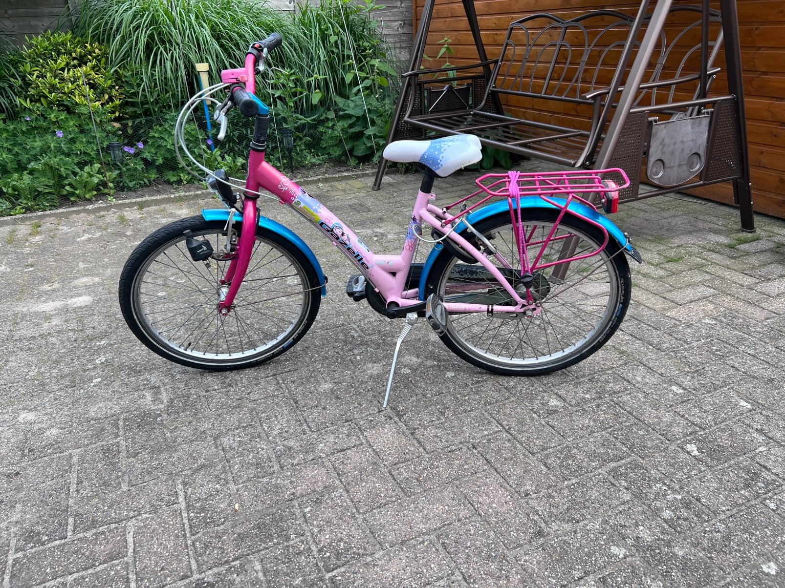 Meisjesfiets Gazelle, Ophalen, 22 inch, Gebruikt, Versnellingen