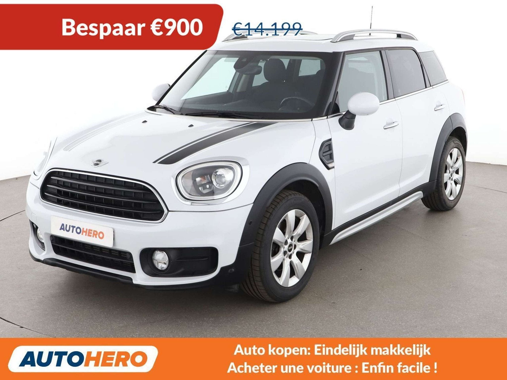 MINI One Countryman One (bj 2017), Auto's, Mini, Voorwielaandrijving, 75 kW, Stof, Zwart