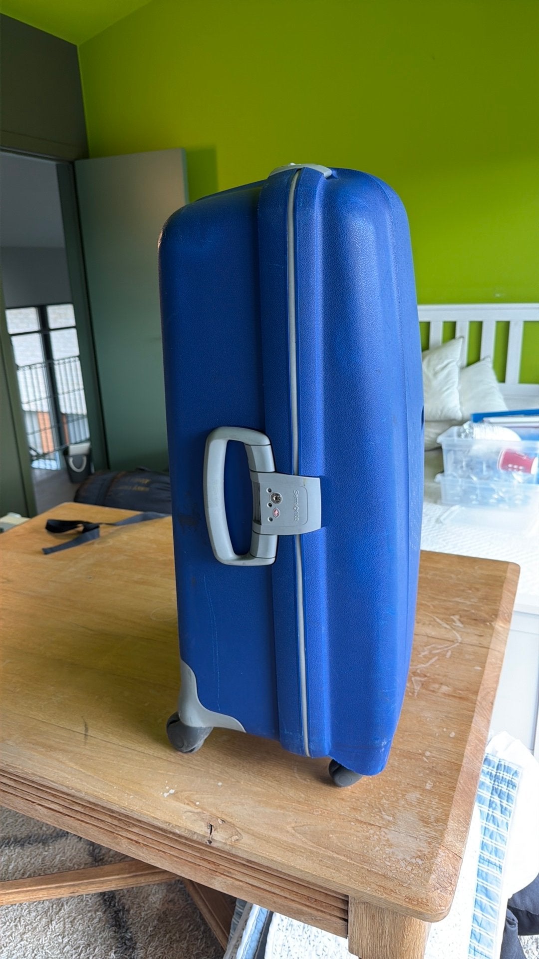Valies Samsonite hardcover, Ophalen, Gebruikt
