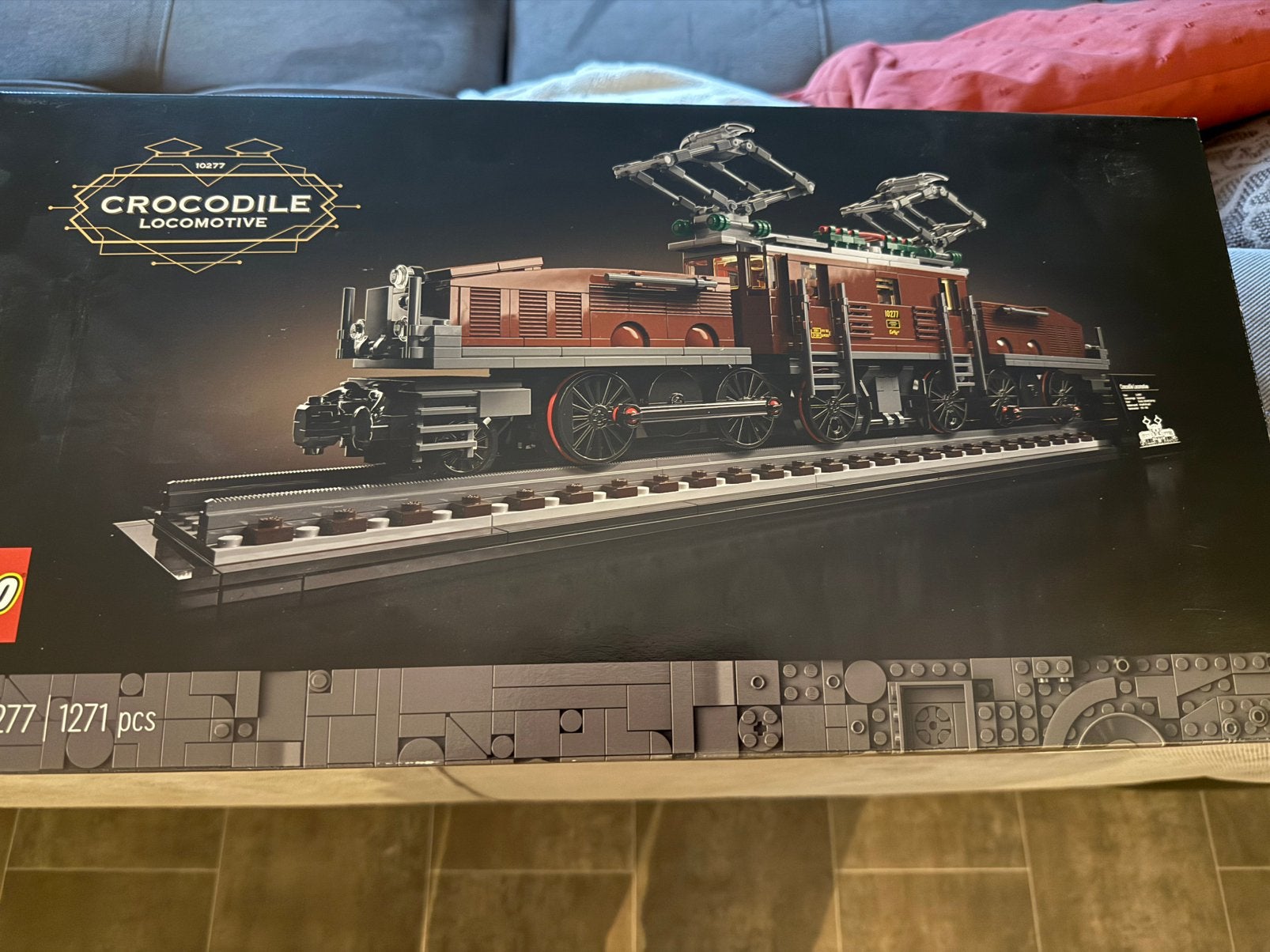 Lego Crocodile trein 10277, Lego, Ophalen of Verzenden, Zo goed als nieuw, Compleet