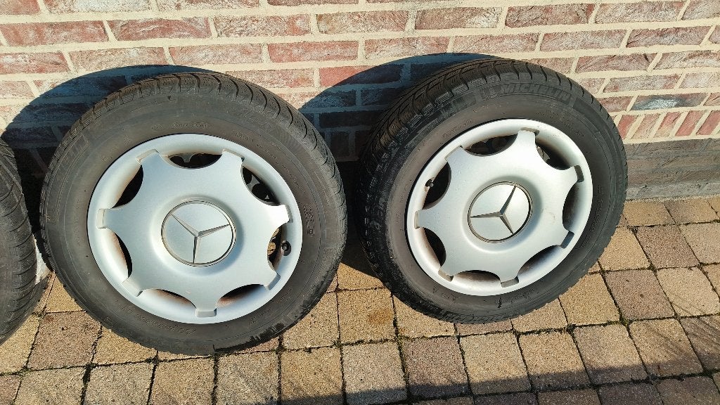 Winterbanden Mercedes, Ophalen, Gebruikt, 15 inch, Banden en Velgen